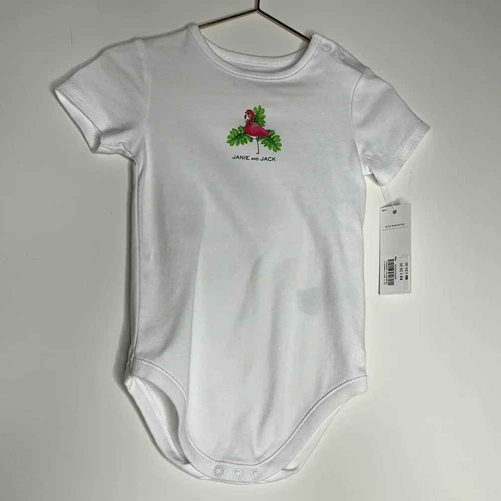 Janie and Jack Flamingo onesie | 12-18m | NWT